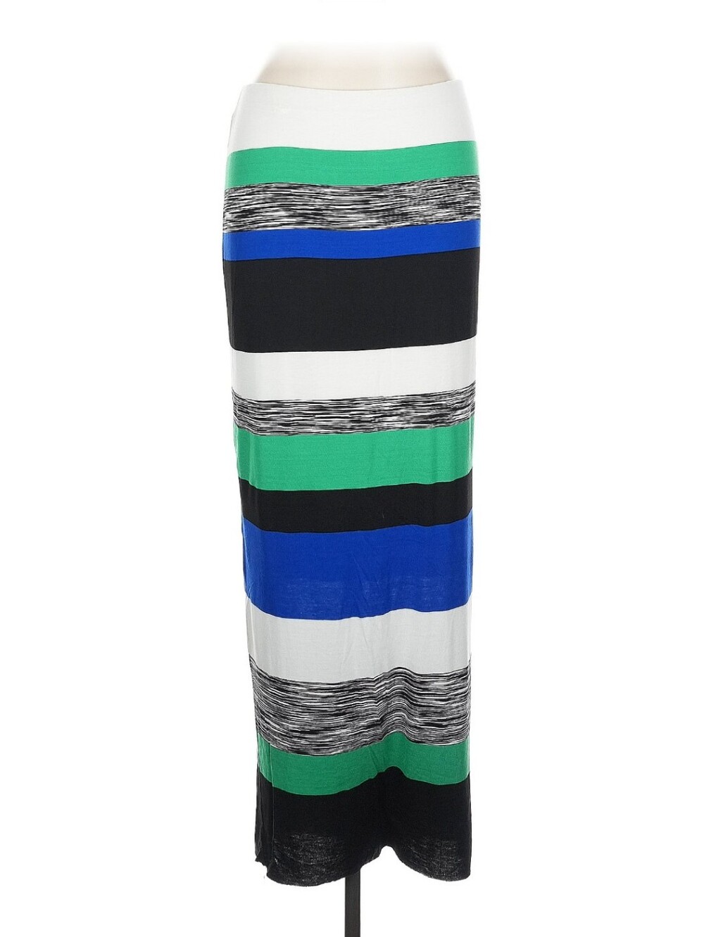 AWESOME! ~BAILEY 44~ MULTICOLORED STRIPED STRETCHY MAXI SKIRT-L